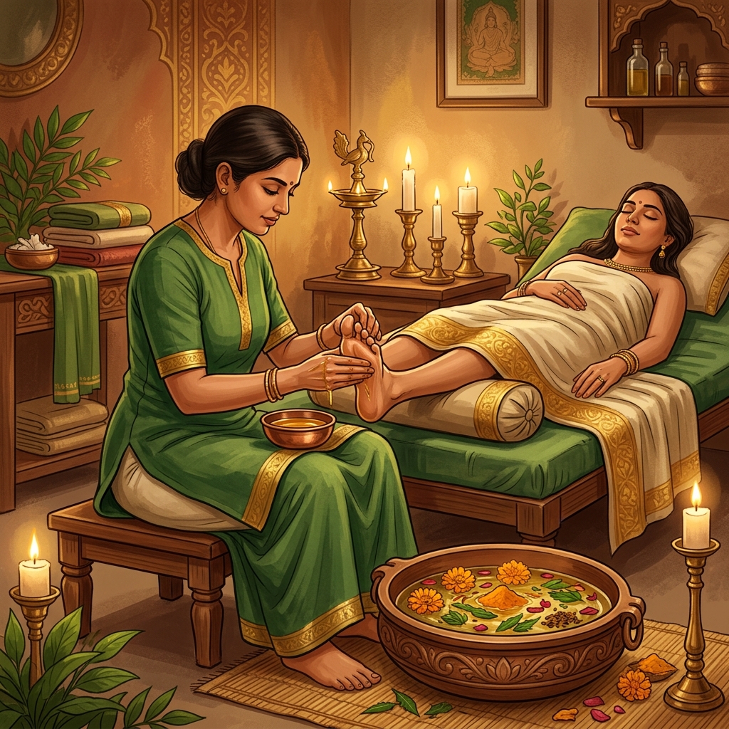 Padabhyanga Ayurvedic Foot Massage at Rushabh Ayurveda Pune