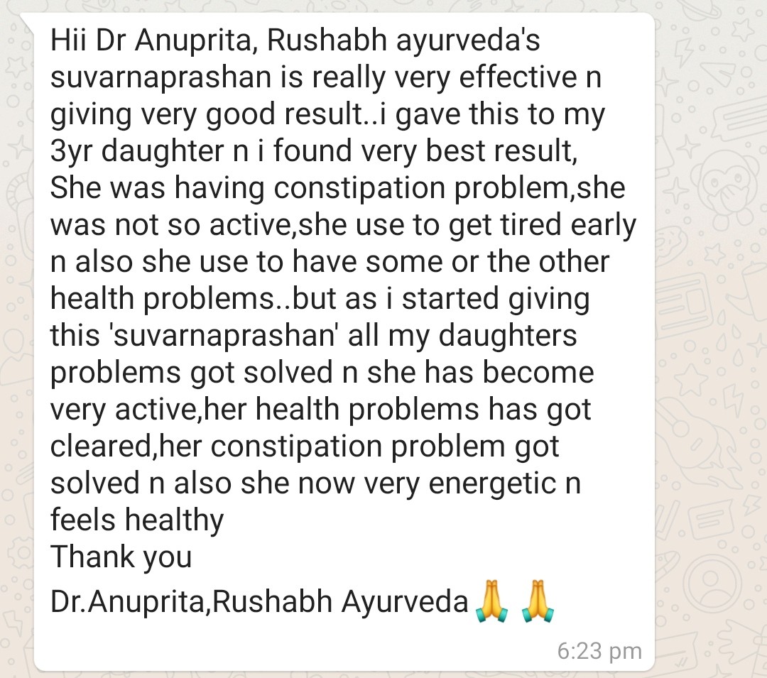 Patient testimonial 10 â€“ Rushabh Ayurveda